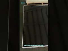 Gegossen Opaque Frosted Matte Farbe Tag Nacht 40mm Schwarz Led Acryl Perspex-Blatt