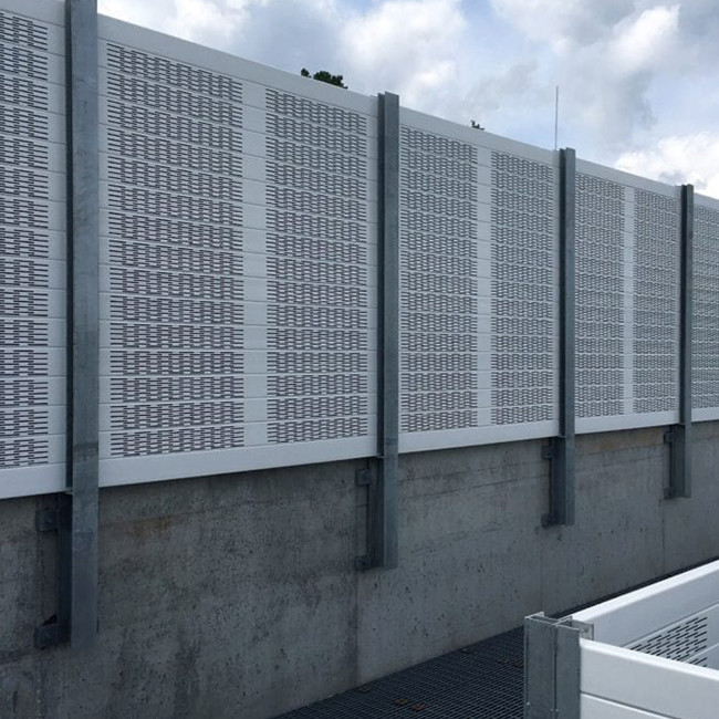 Autobahn-perforierte Metall-Akustikplatten Aluminium-Zaun-Fassadenplatte