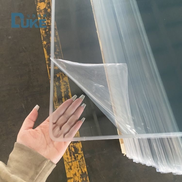 Duke-Optische-Grade gegossenes Acrylblech 100% Jungfrau Mitsubishi MMA Hohe Klarheit 92% Spiegelpräzision 10mm 2mm UV-Schnittplatte