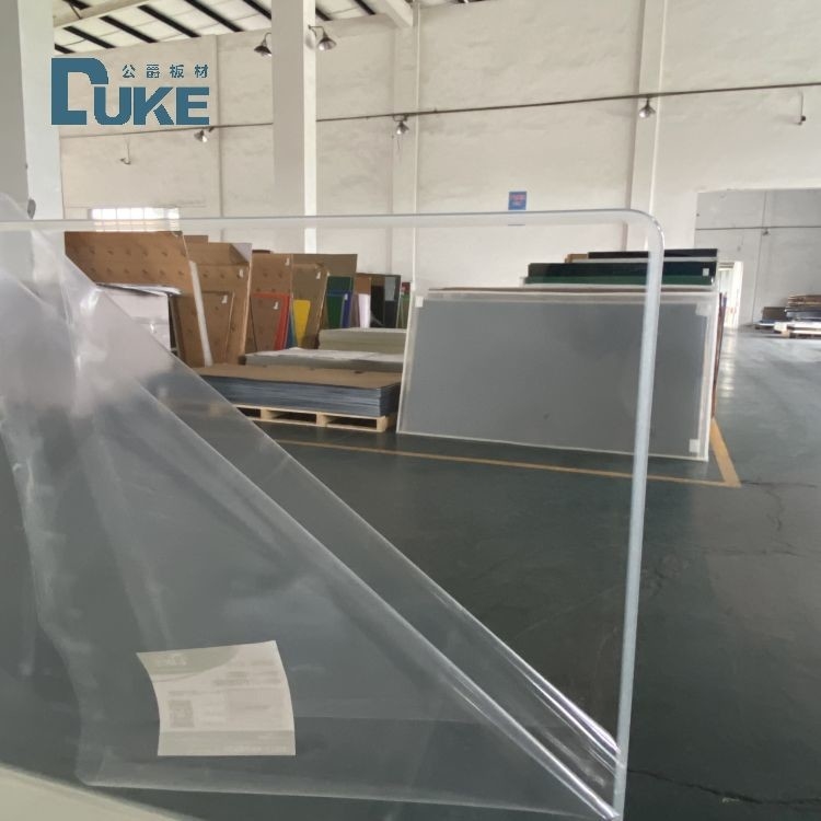Duke-Optische-Grade gegossenes Acrylblech 100% Jungfrau Mitsubishi MMA Hohe Klarheit 92% Spiegelpräzision 10mm 2mm UV-Schnittplatte