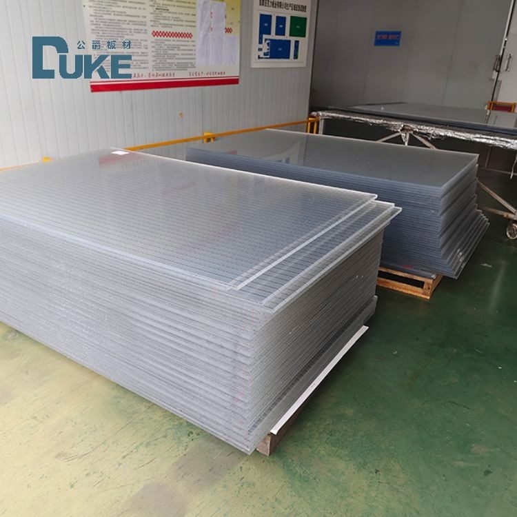 Duke Hersteller 8mm Anti-UV Acryl Board 20x30ft Schallschutz Zaun UV 4mm PMMA für kommunale Bauarbeiten Gravierungen enthalten