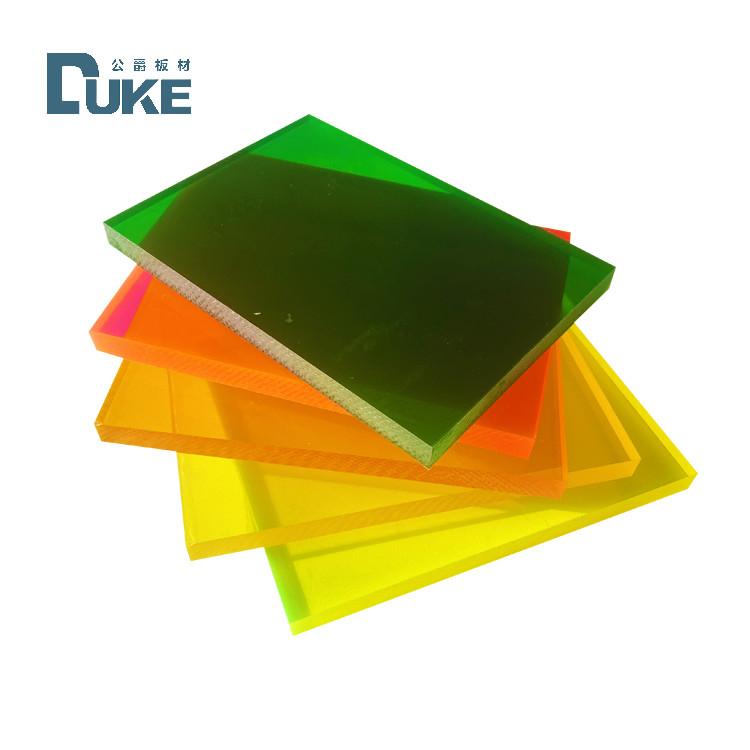 Custom 50mm Guss PMMA Fluoreszenzplatte 12mm PC 6mm PE Acryl Kunststoff Werbezeichen Dekorationsbrett 10mm Licht gemacht Schneiden