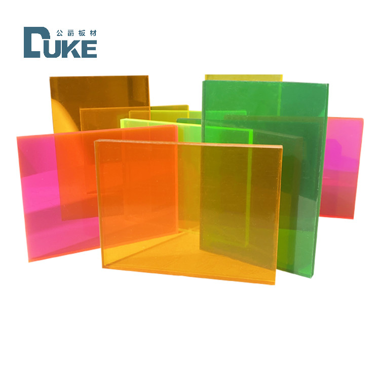 Gegossenes PMMA-Fluoreszenz-Panel PMMA-Acryl-Kunststoff-Werbe-Schild Dekorationsbrett