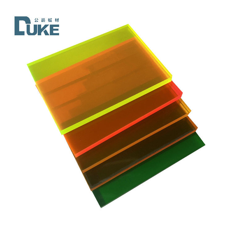 Custom 50mm Guss PMMA Wärmebeständiges Fluoreszenzbildschirm 12mm/10mm/20mm Acryl-Kunststoffblätter Werbezeichen Dekoration Board