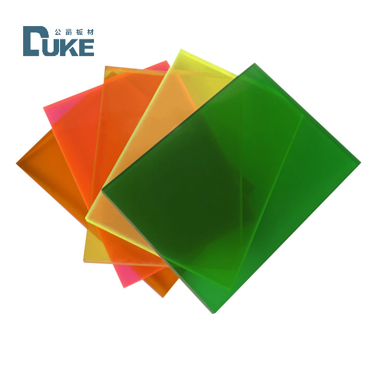 Gegossenes PMMA-Fluoreszenz-Panel PMMA-Acryl-Kunststoff-Werbe-Schild Dekorationsbrett