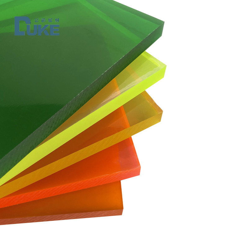 Gegossenes PMMA-Fluoreszenz-Panel PMMA-Acryl-Kunststoff-Werbe-Schild Dekorationsbrett