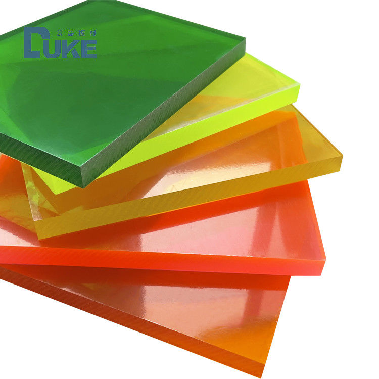 Custom 50mm Guss PMMA Wärmebeständiges Fluoreszenzbildschirm 12mm/10mm/20mm Acryl-Kunststoffblätter Werbezeichen Dekoration Board