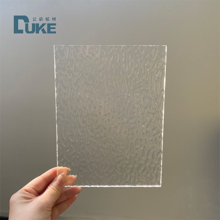 Chemikalienbeständiges Steingestaltetes klares, V-förmig gestreiftes Acrylblech in 6 mm und 10 mm Dicke und langlebiger Gestaltung
