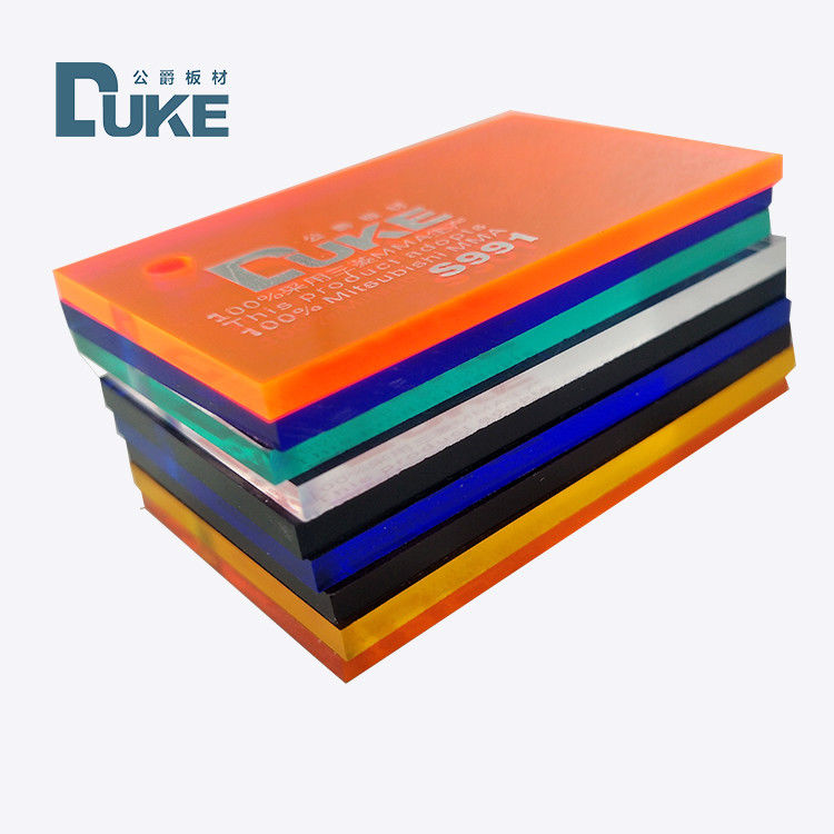 Duke 100% reines gegossenes Acrylglas, 2-40 mm Dicke, für Werbung, individuelle Farbgestaltung, Gravur und Zuschnitt
