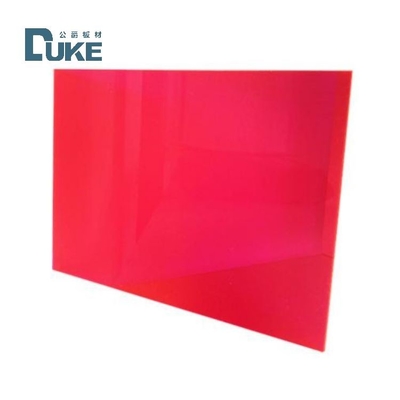 UV-Widerstand Fluoreszenz Transparent Rot / Rosa Guss Acryl Perspex-Blatt für Werbung