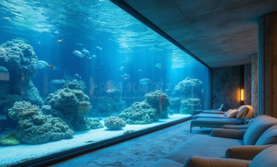 High Transmission Aquarium Decorative Solid Thick Acrylic Sheet/acrylic Wall Plastic Fish Tank Aquariums